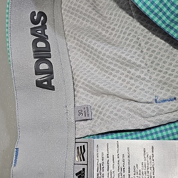 Adidas 30" waist teal shorts - Picture 6 of 7